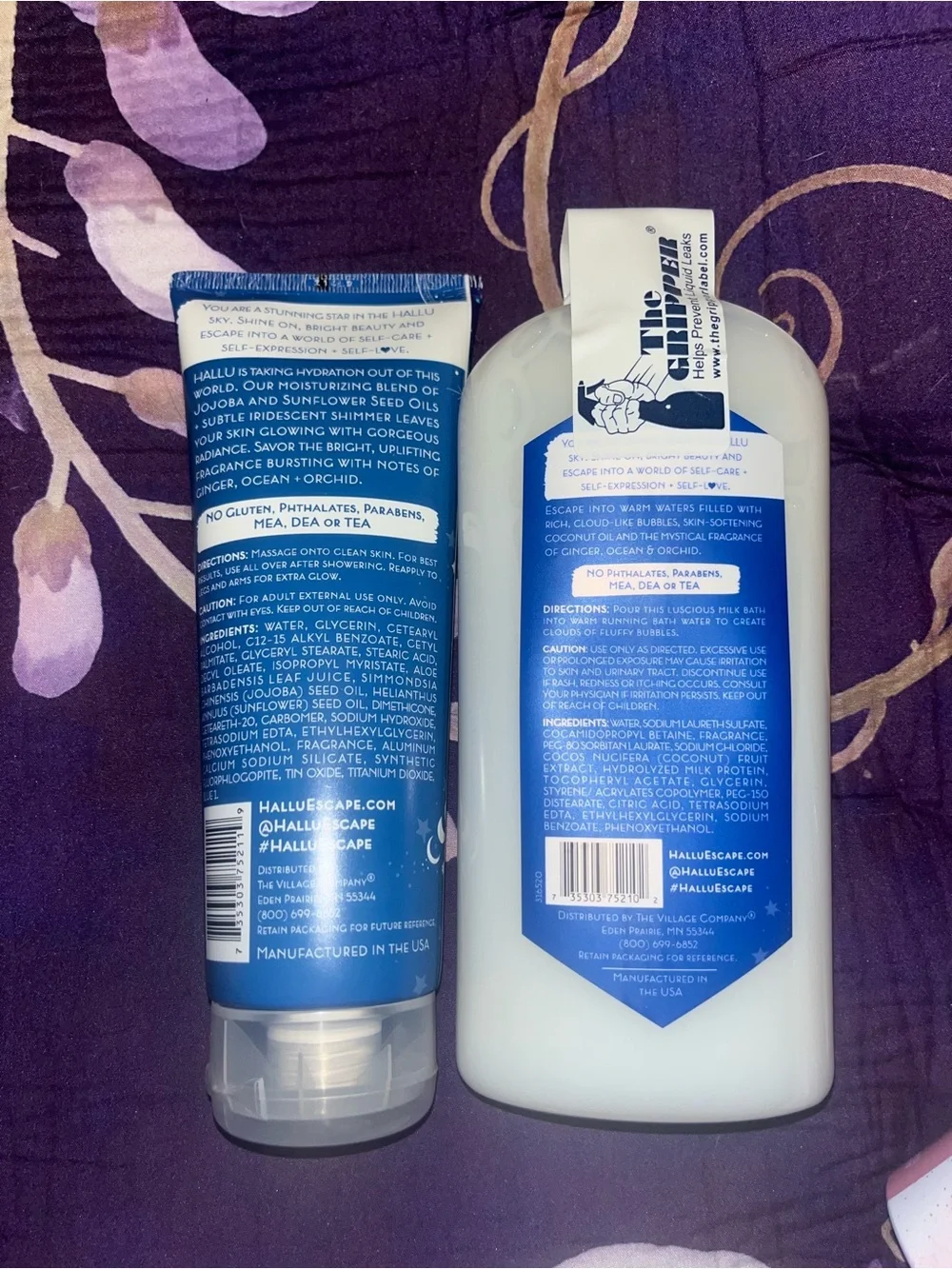 Hallu Fairy Pink Foam Lotion & Moon Float Milk Bath & Body Set of 5